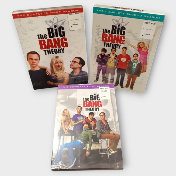 The Big Bang Theory: Seasons 1-3 (DVD, 1, 2,3) Bundle Lot BRAND NEW & SEALED - Picture 1 of 7
